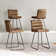 Brely Upholstered Counter Stool with Metal Frame (Set of 4)