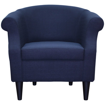 Fauteuil demi-tonneau en polyester Adea