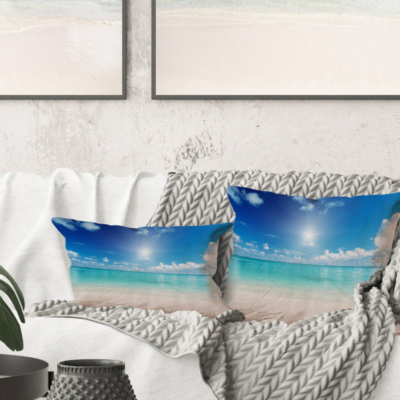 Coussin Sand and Blue
