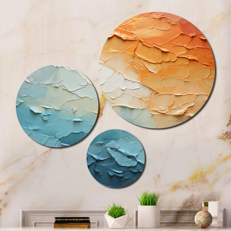 Ensemble de 3 décorations murales «Clouds Whispering»