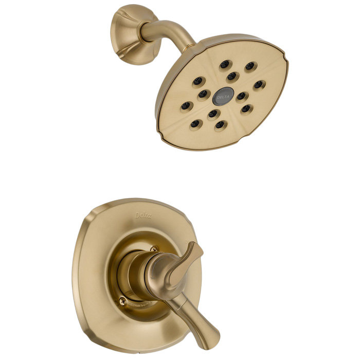 Addison Diverter Shower Faucet with Lever Handle and Monitor