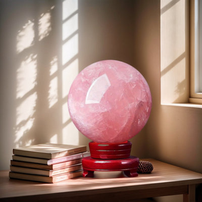 Natural Rose Barwick Balls,3.15Inch-3.35Inch， Home Decoration, Home Ornaments, Holiday Gifts, Valentine's Day Gifts