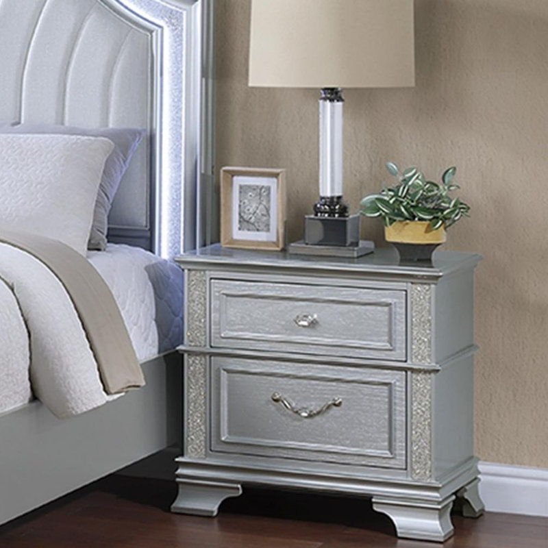 Elegance 2-Drawers Bedside Table