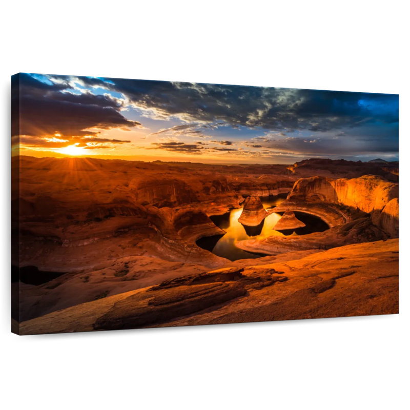 Alvord Reflection Canyon Sunrise, 24" H x 36" W