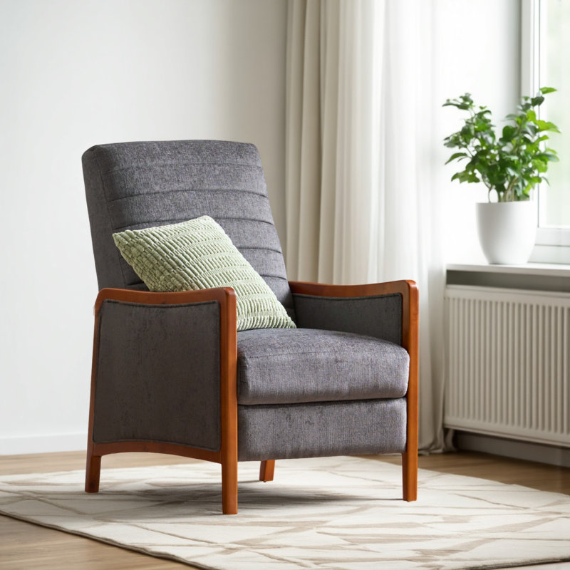 Fauteuil inclinable en bois de bouleau Ryka