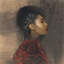 Dark Profile 1 Piece Wall Art