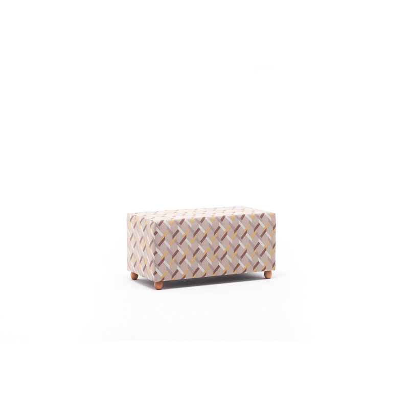 Quameisha 83cm Wide No Pattern Pouf Ottoman