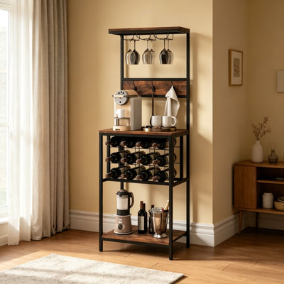 Wine Bottle & Glass Rack