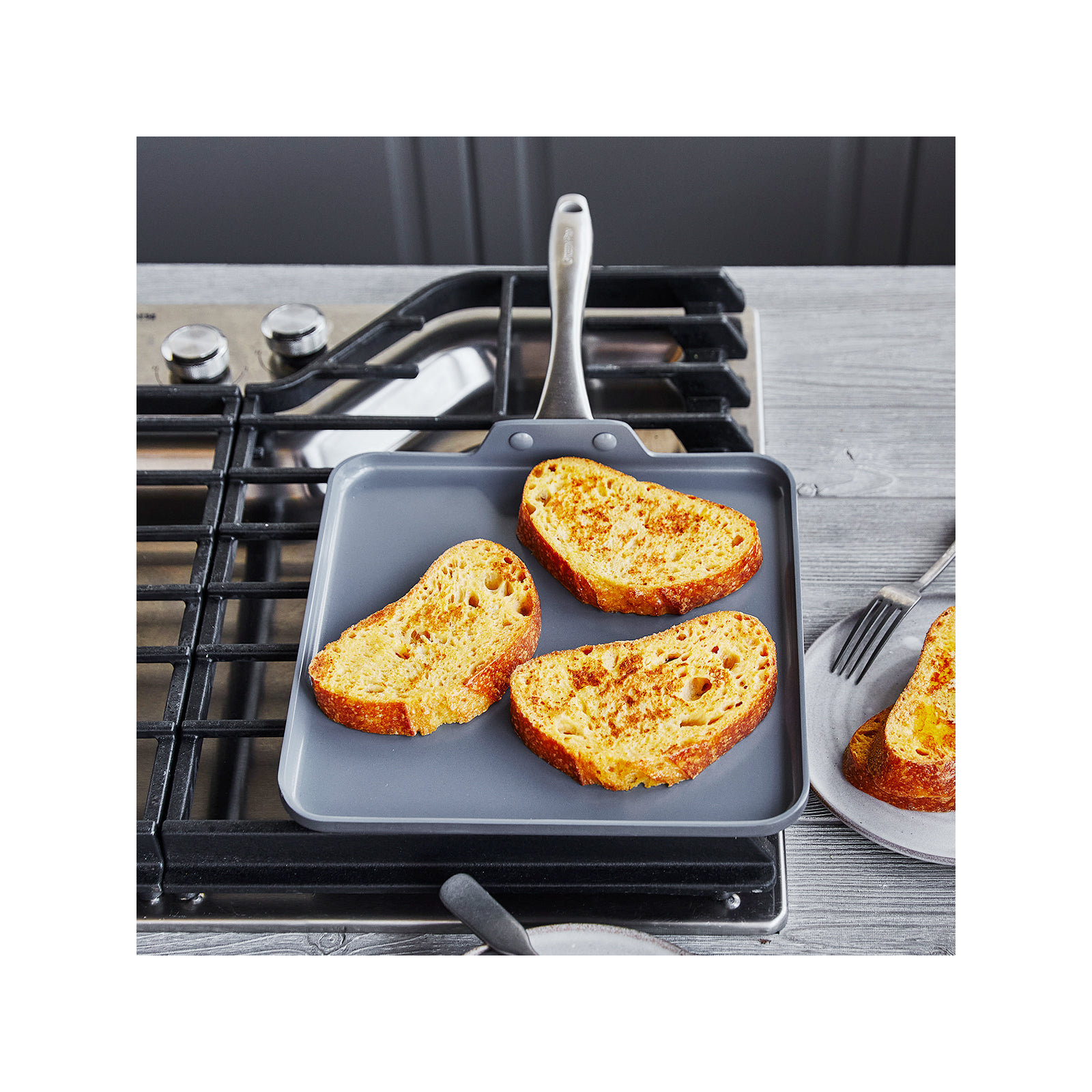 GreenPan Lima Healthy Ceramic Nonstick Hard-Anodized Rectangular Griddle