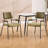 Modern Upholstered Dining Chairs With Backrest And Armrest, With Metal Frame, For Dining Room/Living Room-2029909932