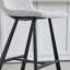 Tabouret de bar en tissu texturé Modern