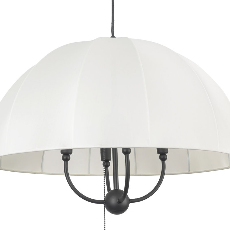Crosby Pendant, Black, 91" H x 24.13" W x 24.13" D