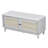 Entryway Bench with Storage, Cushioned Shoe Bench with Double Doors-481465604