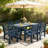 All-weather Hdpe Patio Dining Set With Umbrella Hole-367904580