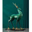 Figurine de cerf moderne entièrement minimaliste plaquée or