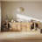4Pcs Modular Sideboard Buffet Cabinet w/Shelves, Camel-1886843486