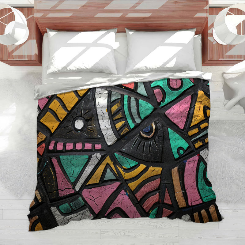 Abstract Bedding Modern Comforter Steampunk, Twin XL Comforter
