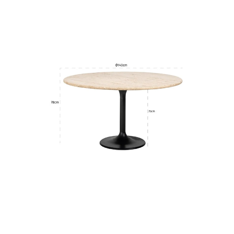Hampton Round Stone Dining Table