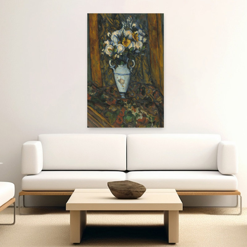 Vase de fleurs, 1900-1903, estampe d'art mural contemporaine abstraite et impressionniste représentant des fleurs.