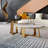 Combinaison de tables basses de luxe et de lumière
