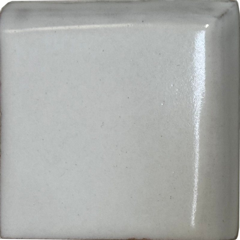 9pcs TalaMex Mexican Clay Talavera Bullnose, 2" W x 2" L, Pure White