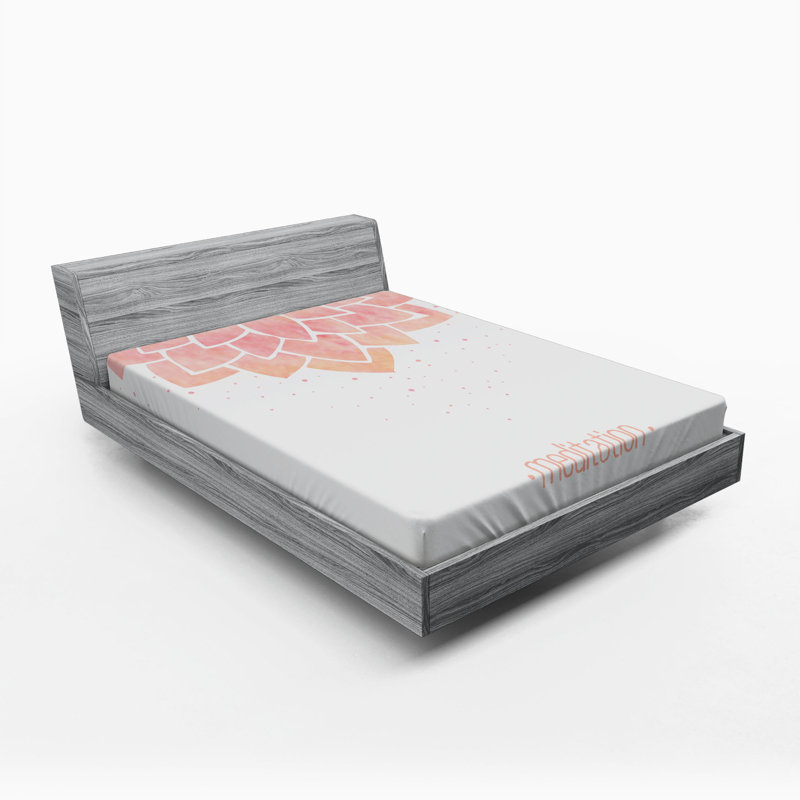 Microfiber Patterned Fitted Sheet, Full/Double Fitted Sheet