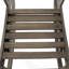 Fauteuil à bascule en bois gris avec résistance aux intempéries et repose-pieds