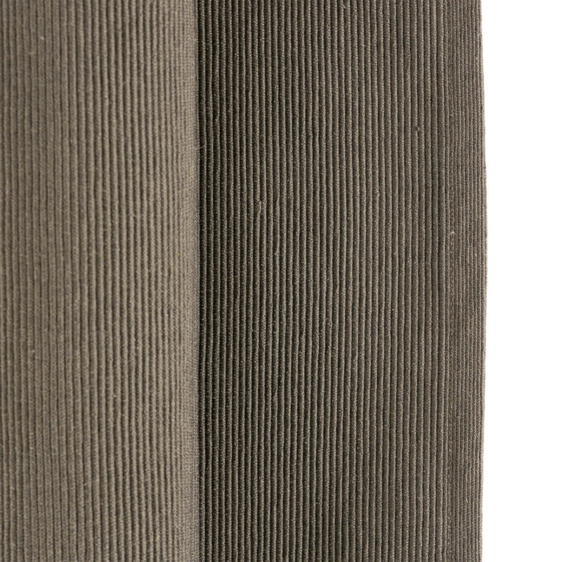 Nicola Spring - Ribbed Cotton Table Runner - 48 x 183cm, Grey