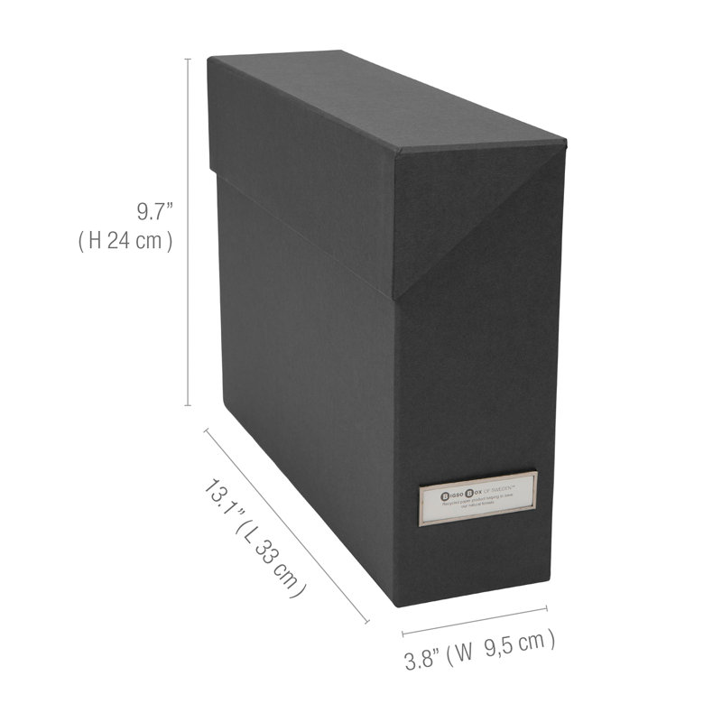 Lovisa File Box, Dark Gray