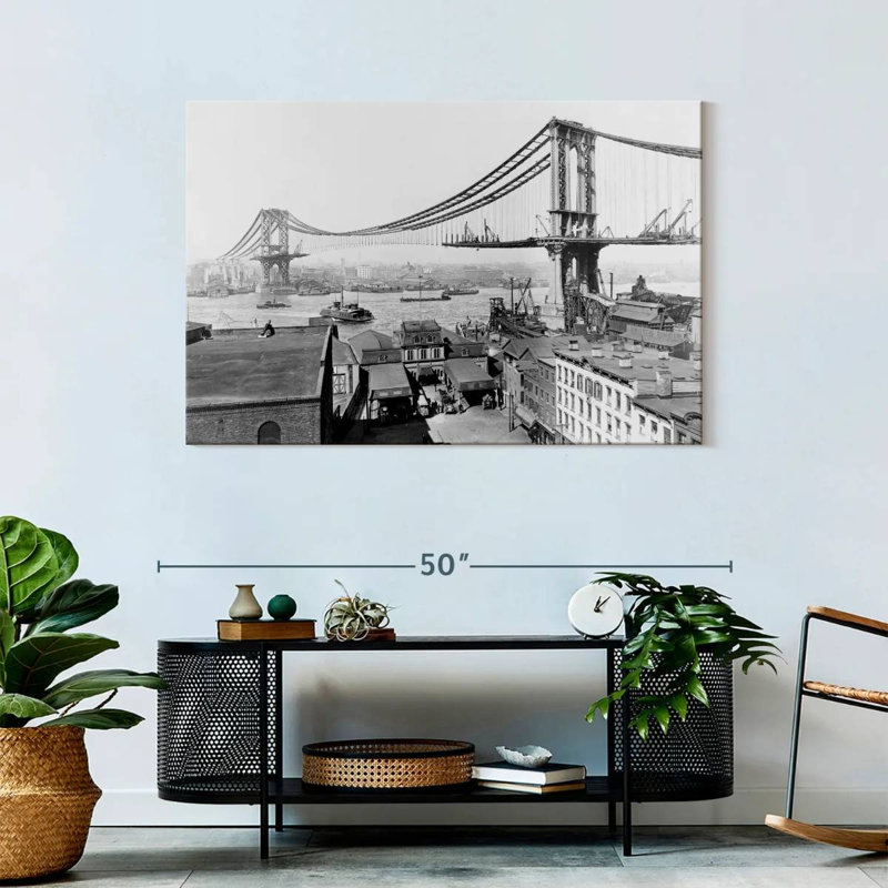 Construction du pont Lilie Manhattan, H 30 po x l 45 po