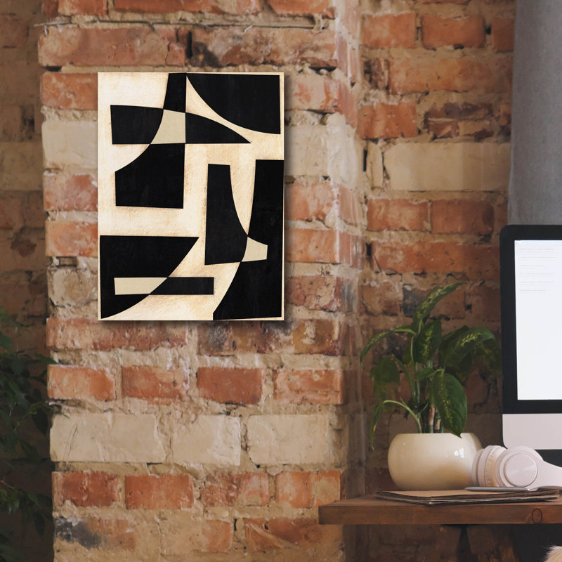 «Onyx Cutout Shapes I» par Regina Moore, H 16 po x l 12 po x P 0,75 po