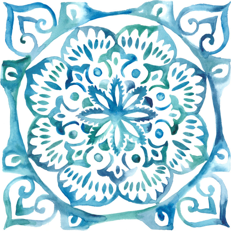 Meditation Tiles III by Chariklia Zarris - Wrapped Canvas Painting, 51cm H x 51cm W