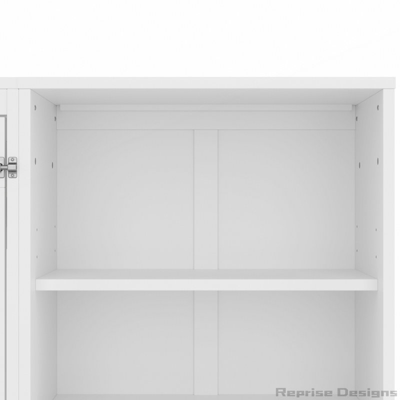 Lit escamotable avec compartiments de rangement réglables en hauteur et bibliothèque, tiroir, Blanc