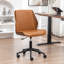 Chaise de bureau rembourrée en similicuir Bryonie-340057851