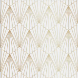 Rene Geometric Metallic Wallpaper Double Roll
