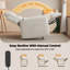 Fauteuil inclinable électrique avec télécommande et coussin lombaire