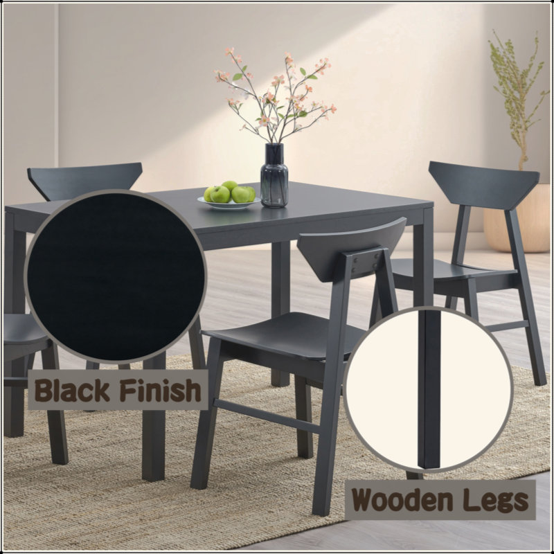 Black Finish Dining Table