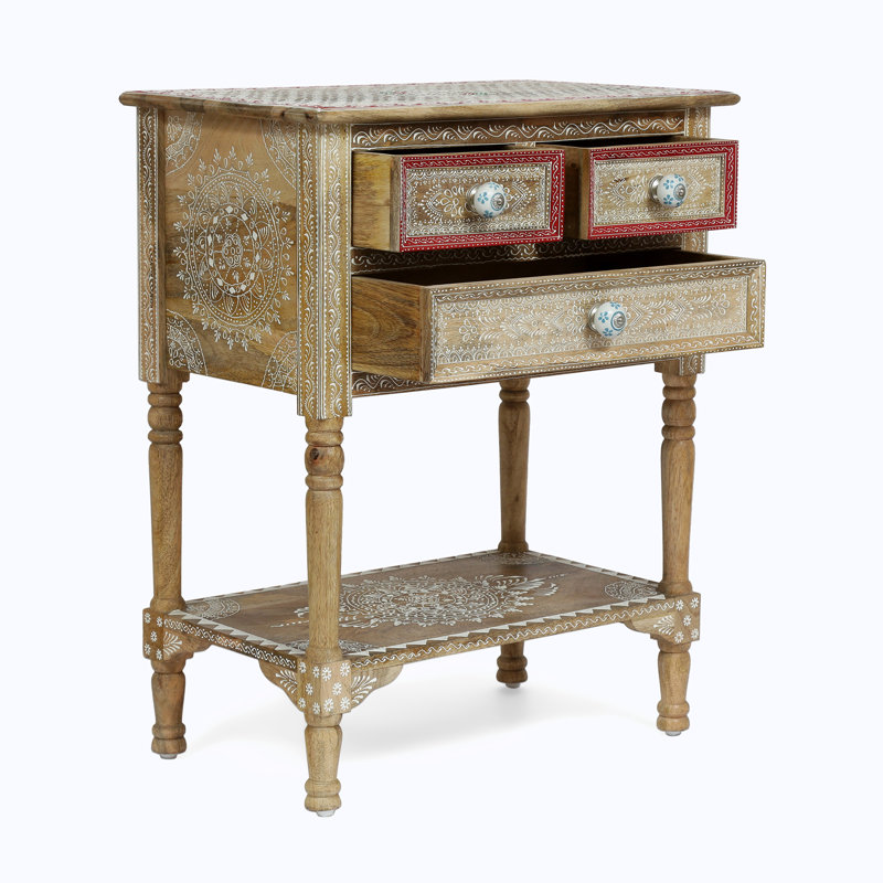Commode décorative 2 tiroirs