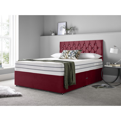 Niswger Upholstered Divan Bed with Mattress