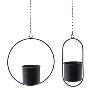 Marlton 2-Piece Metal Pot Planter Set