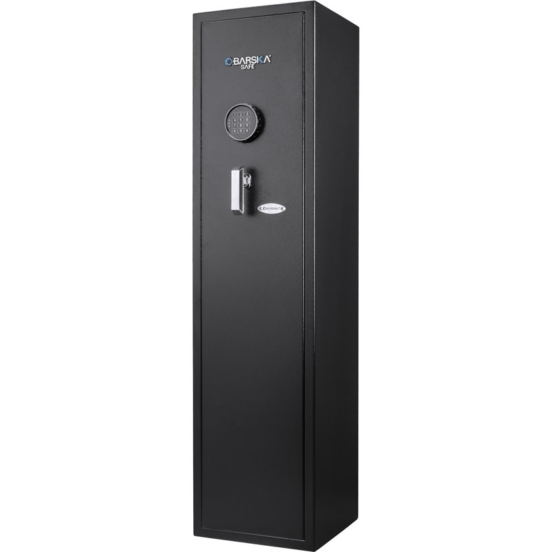 4 Coffre-fort pour carabine à clavier numérique 33 pieds cubes, H 52,25 po x l 13 po x P 13 po, Clé / cadran / combinaison
