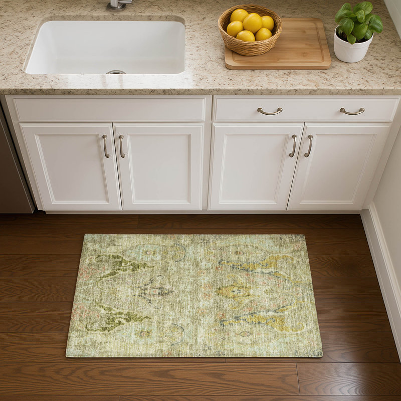 Premium Machine Washable Mayfield AMF1932 Modern Rug, Rectangle 1'8" x 2'6"