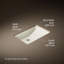 Ladena Vitreous China Rectangular Undermount Bathroom Sink with Overflow-1706282