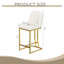 Ensemble de 2 chaises de bar de style moderne avec une conception simple, des tabourets hauts confortables au design créatif et des chaises de salle à manger flexibles convenant aux bars, aux restaurants ou aux comptoirs de cuisine-2141910622