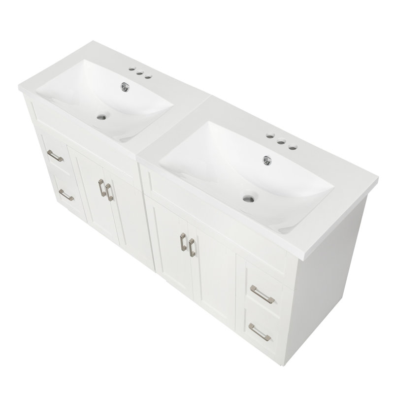 Ensemble de meuble-lavabo double 60 po