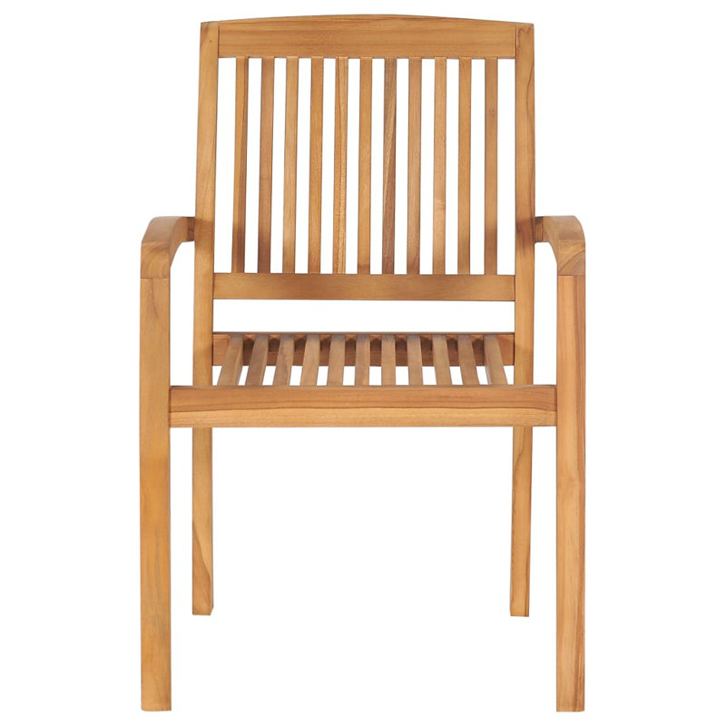 West Boylston Teak Patio Chair with Cushions, Taupe