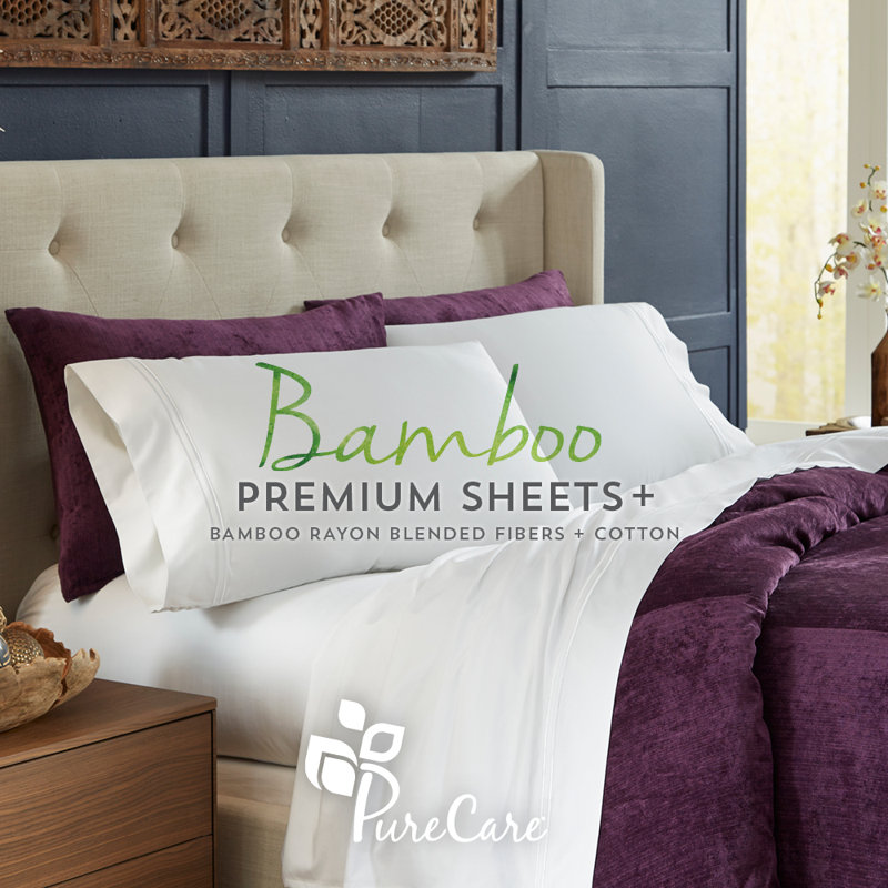 Twin Sand Bamboo Cotton Blend Sheet Set