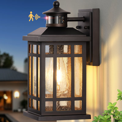 Motion Sensor Outdoor Wall Light, Adjustable Sensing Range Outside Lights for House