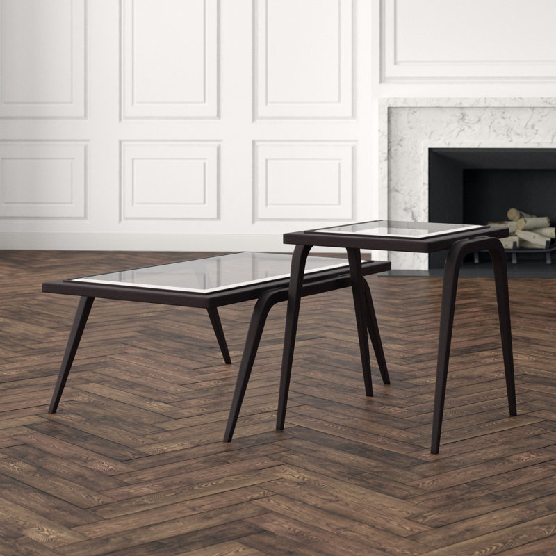 Mitchum 2 - Piece Coffee Table Set, Antique Copper