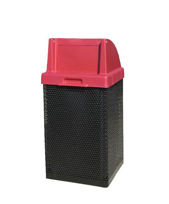 Poubelle à balançoire 38 gallons, Noir